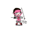 韓国語と日本語を話す、ゴルフ女子2（個別スタンプ：10）
