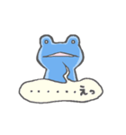 青いカエルの感情（個別スタンプ：28）