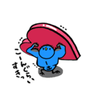 気持ちを伝えるあおいとりぴっぴ（個別スタンプ：10）