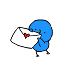 気持ちを伝えるあおいとりぴっぴ（個別スタンプ：12）