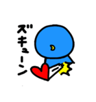 気持ちを伝えるあおいとりぴっぴ（個別スタンプ：16）