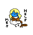 気持ちを伝えるあおいとりぴっぴ（個別スタンプ：37）