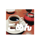 コーヒーとメッセージ（個別スタンプ：7）