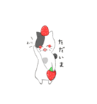 いちご猫スタンプ 【日常会話】by P（個別スタンプ：4）