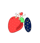 いちご猫スタンプ 【日常会話】by P（個別スタンプ：8）