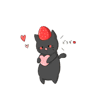 いちご猫スタンプ 【日常会話】by P（個別スタンプ：9）