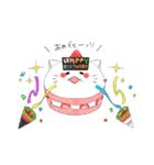 いちご猫スタンプ 【日常会話】by P（個別スタンプ：11）