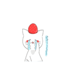 いちご猫スタンプ 【日常会話】by P（個別スタンプ：18）