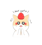 いちご猫スタンプ 【日常会話】by P（個別スタンプ：34）