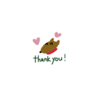 【英語編】犬のCoCo。（個別スタンプ：6）