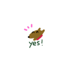 【英語編】犬のCoCo。（個別スタンプ：9）