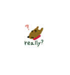 【英語編】犬のCoCo。（個別スタンプ：14）