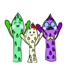 アスパラ家族（個別スタンプ：8）