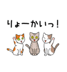 ねこちゃんいっぱい1 よく使う言葉（個別スタンプ：5）