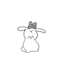 しろぼうやとしろうさぎ（個別スタンプ：22）