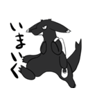 黒い生き物スタンプ（個別スタンプ：22）