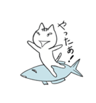 ネコは魚が大好き（個別スタンプ：10）