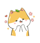 葉のねこ（個別スタンプ：6）