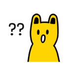 黄色いウサギのライフ（個別スタンプ：1）