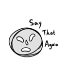 奇妙な顔-Eng（個別スタンプ：9）