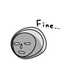 奇妙な顔-Eng（個別スタンプ：21）