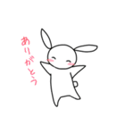 もちうさぎ。（個別スタンプ：3）