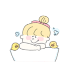 ゆる あにまるず と 女の子（個別スタンプ：13）