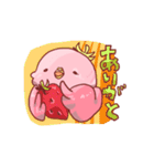 いちごのインコ（個別スタンプ：6）