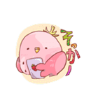 いちごのインコ（個別スタンプ：12）