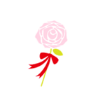 ピンクとバラ 2 (日本語)（個別スタンプ：21）