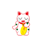 四葉招き猫（個別スタンプ：2）