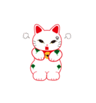 四葉招き猫（個別スタンプ：13）