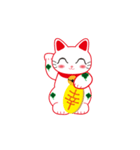 四葉招き猫（個別スタンプ：20）
