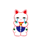 四葉招き猫（個別スタンプ：22）