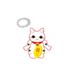 四葉招き猫（個別スタンプ：26）