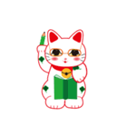 四葉招き猫（個別スタンプ：28）