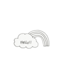 手帳風スタンプ〜White〜（個別スタンプ：3）