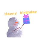 雪だるまでおしゃべり（個別スタンプ：31）
