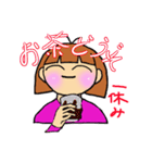 しもぶくれ女子のスタンプ（個別スタンプ：13）