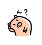 オヤユビのブタ子。（個別スタンプ：2）