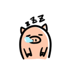 オヤユビのブタ子。（個別スタンプ：3）