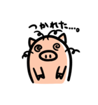 オヤユビのブタ子。（個別スタンプ：21）