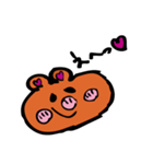 クマさんのかわいい表情（個別スタンプ：2）