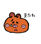 クマさんのかわいい表情（個別スタンプ：3）