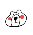 しもぶくれくま。（個別スタンプ：7）