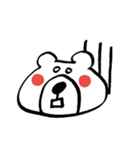しもぶくれくま。（個別スタンプ：26）