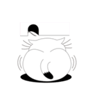 ねことんとん 白猫のリアクション（個別スタンプ：29）