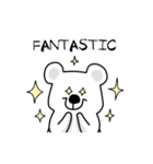 使いやすいシロクマのスタンプ（個別スタンプ：1）