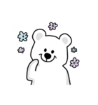 使いやすいシロクマのスタンプ（個別スタンプ：6）
