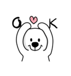 使いやすいシロクマのスタンプ（個別スタンプ：13）